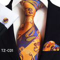 Waist Flower Men's Tie Pocket Towel Cuffs Three Piece Suit