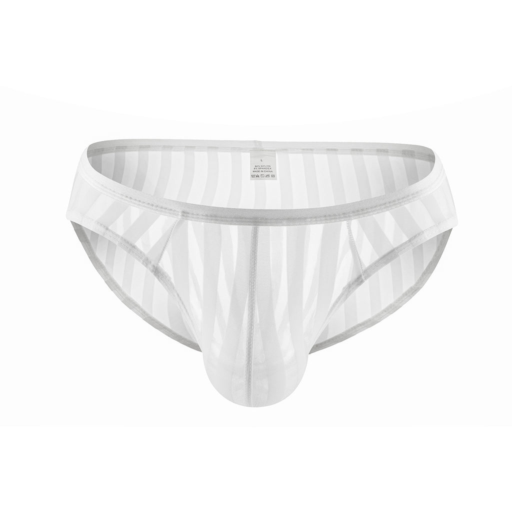 Stripes Transparent Mesh Briefs