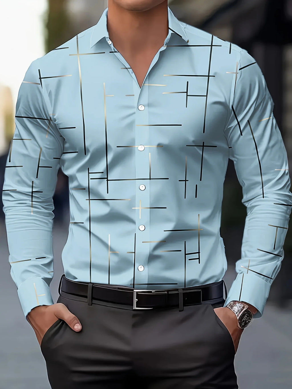 Men's Printed Fashion Casual Shirt