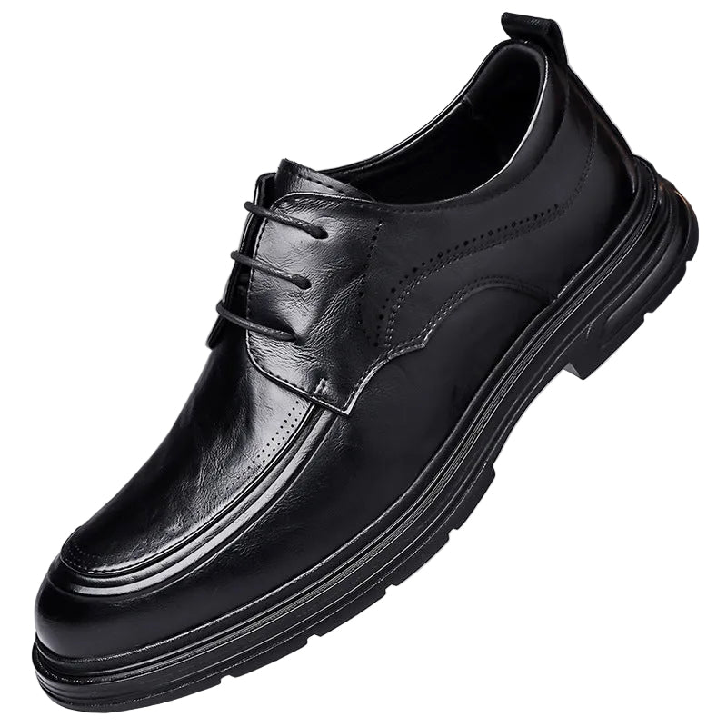 Business Formal Brown Lace-up Leather Shoes