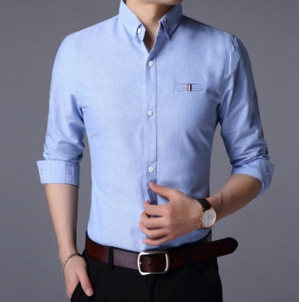 Slim-fit Long-sleeved  Shirt