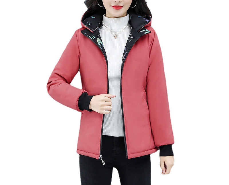 Women's Double-sided Down Cotton-padded Jacket Winter