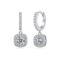 Dream Search - Earrings Set With 0.5-carat Top-quality Moissanite S925, Silver And Platinum-plated Stud Earrings, A Fashionable And Trendy Accessory That Can Be Tested With A Diamond Pen