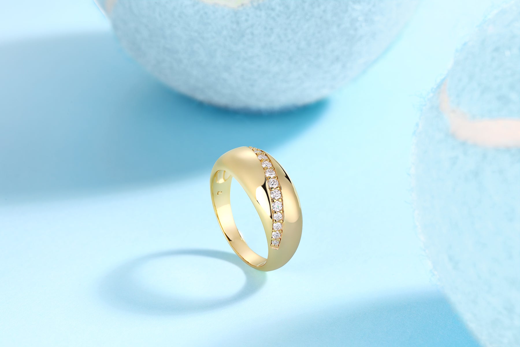 Elegant And Simple - A Luxurious And Fashionable Light Luxury Jewelry Silver Ring Set With Top-quality Moissanite, S925 Silver Plated With Platinum