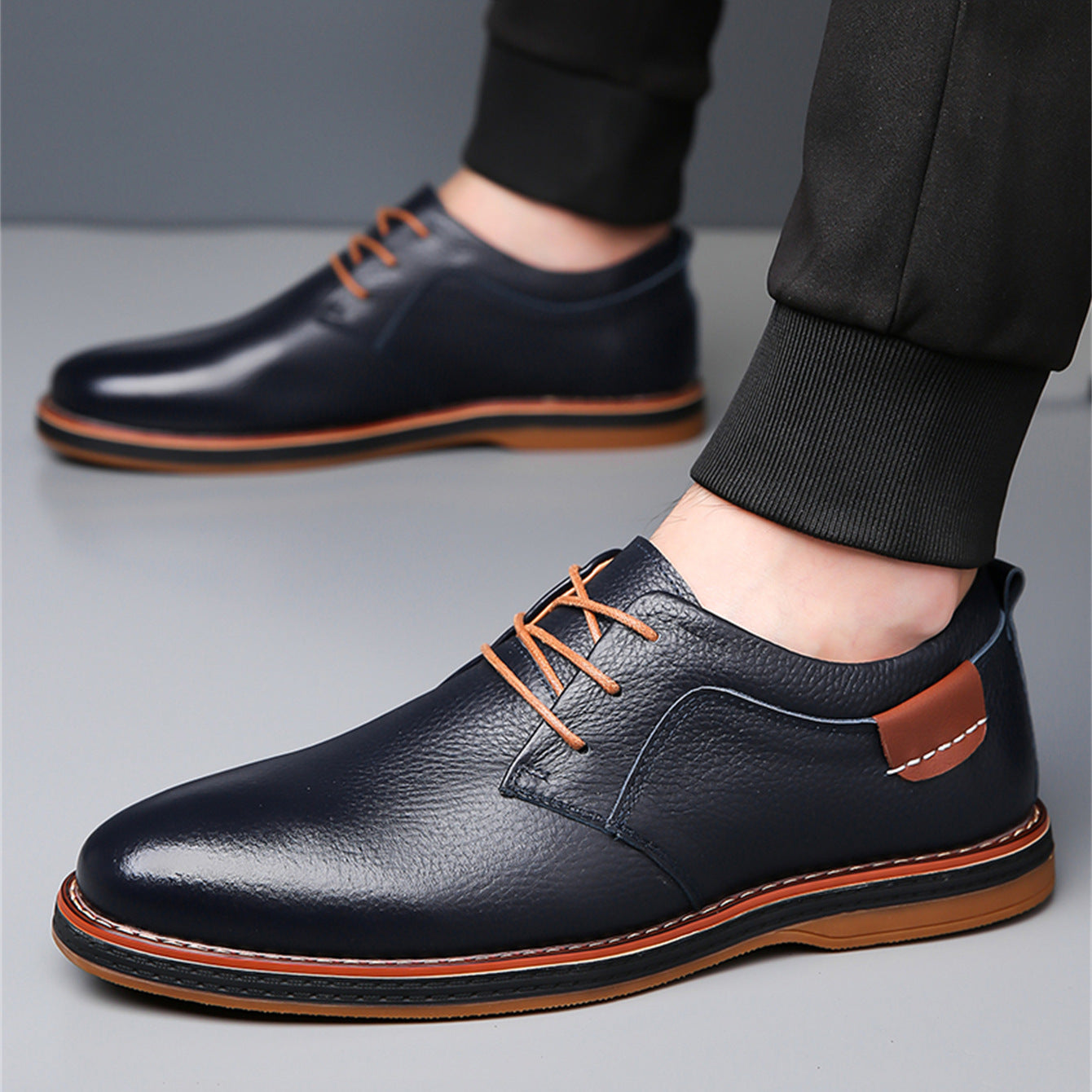 Leather Shoes Handmade Stitching