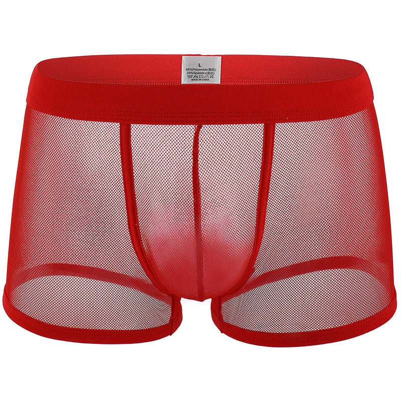 Men's Underwear Low Waist Transparent Boxers