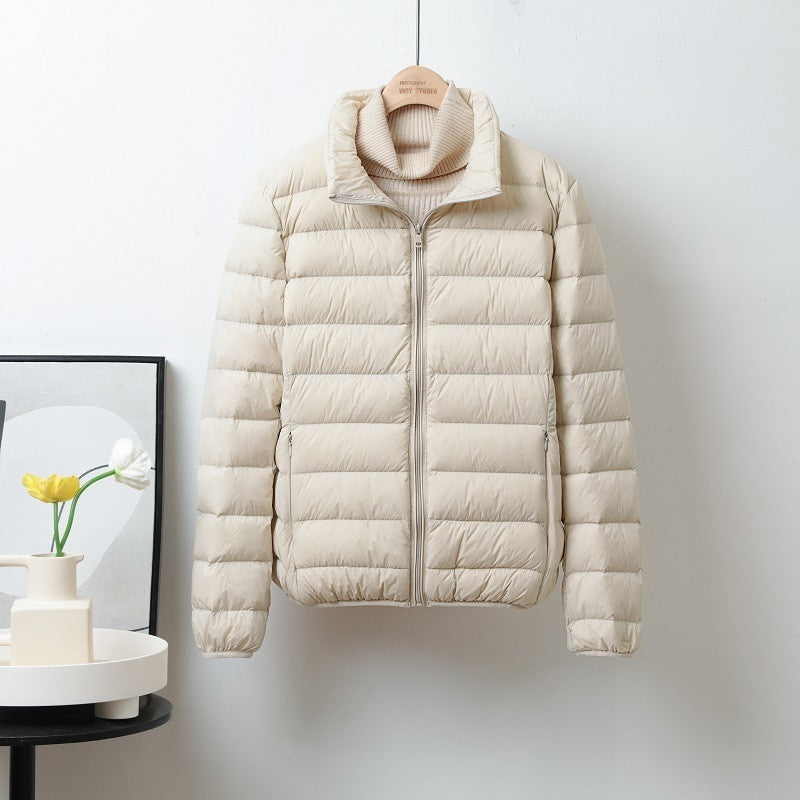 Jacket  Short Stand Collar Hooded