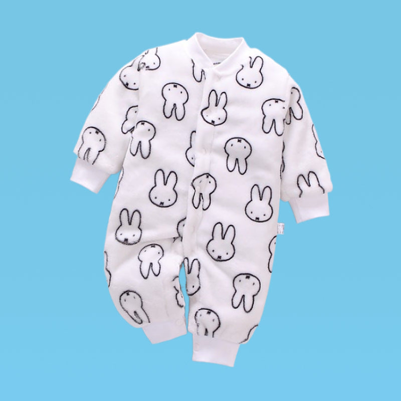 Infant One-piece Crawling Suit Single Breasted Romper