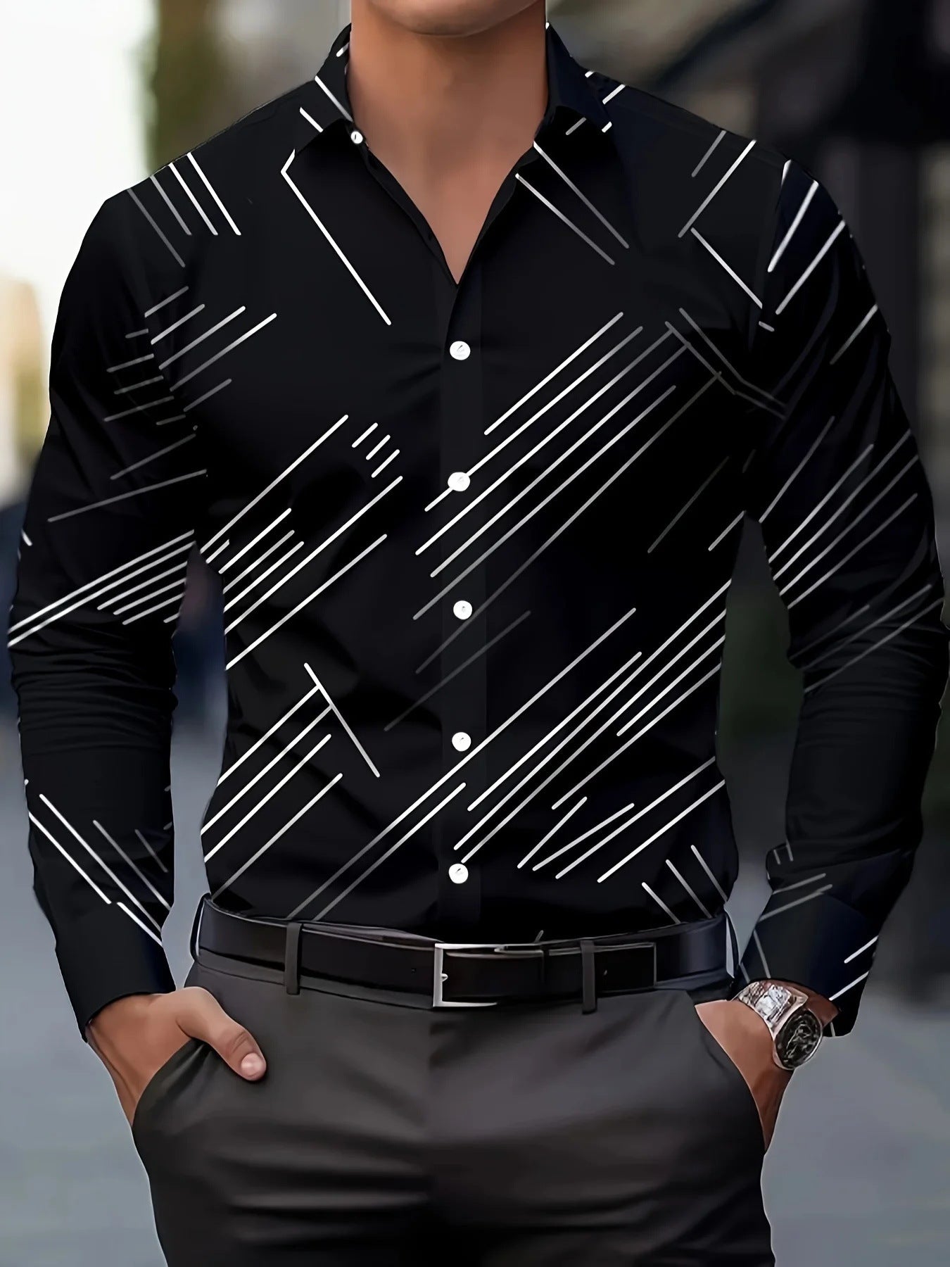 Men's Printed Fashion Casual Shirt