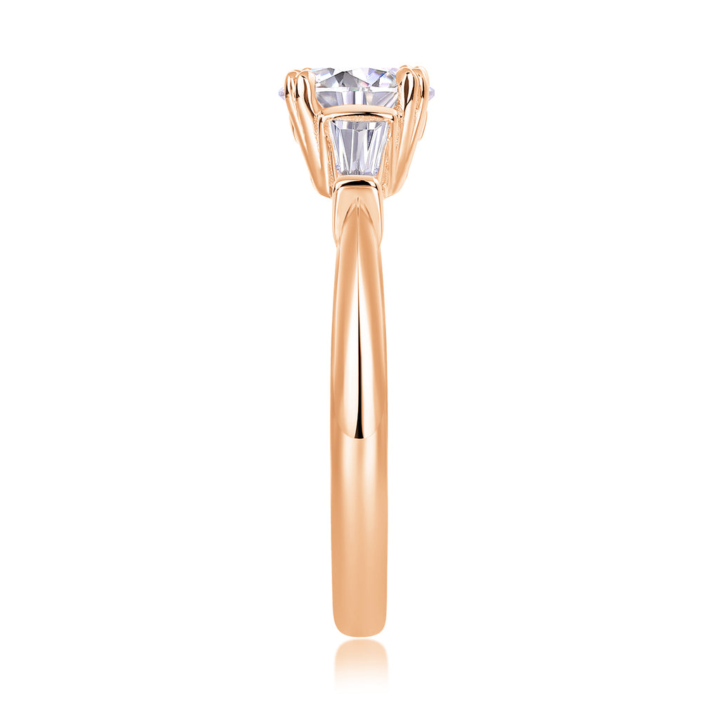 GODDNESS- Set With Top-quality Moissanite S925, Silver And Platinum-plated Diamond Wedding Ring. The Ring Can Be Tested With A Diamond Pen In Yellow Gold And Rose Gold