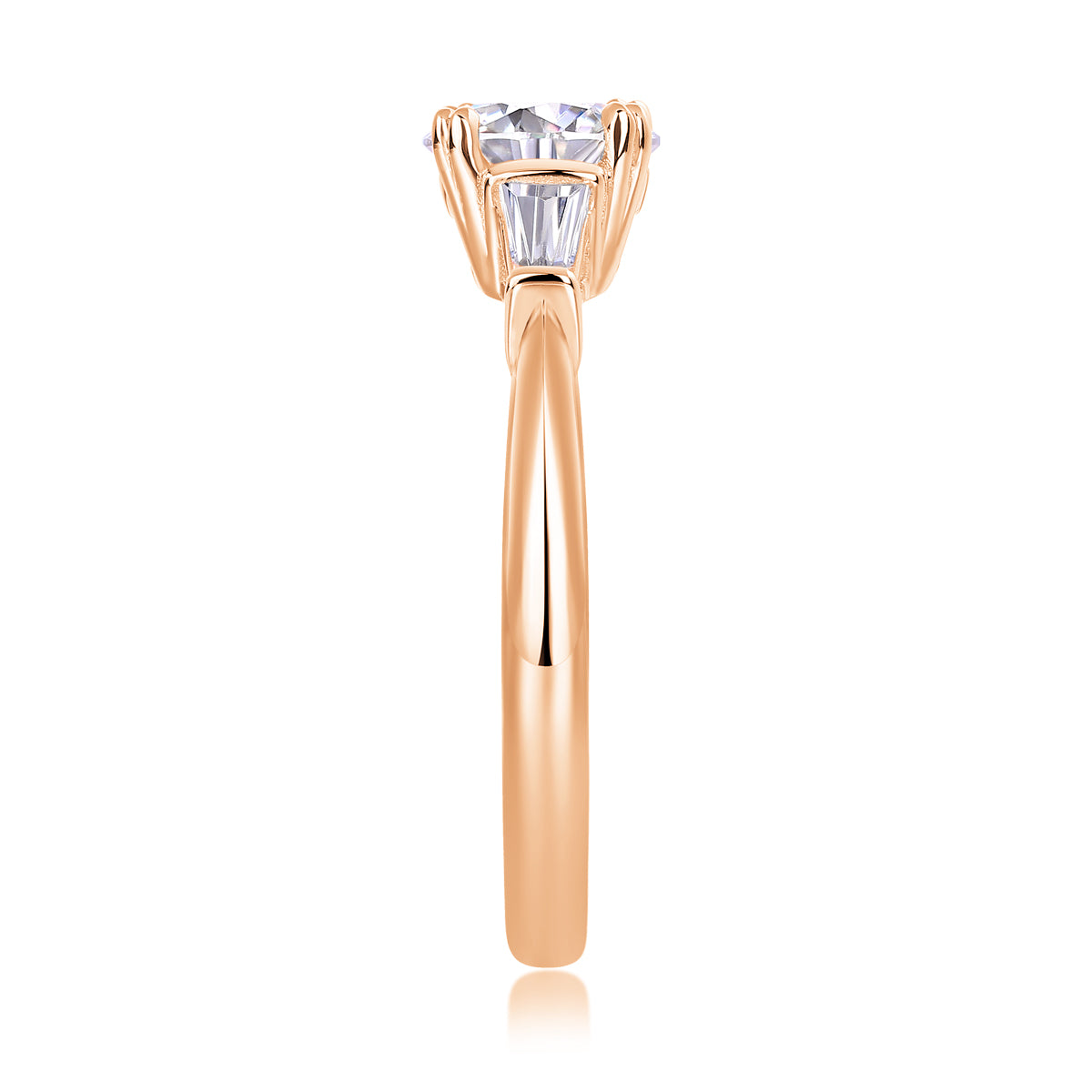 GODDNESS- Set With Top-quality Moissanite S925, Silver And Platinum-plated Diamond Wedding Ring. The Ring Can Be Tested With A Diamond Pen In Yellow Gold And Rose Gold