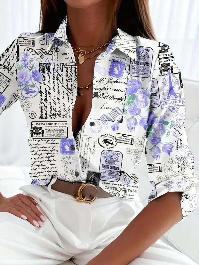 Women's Long-sleeved Blouse