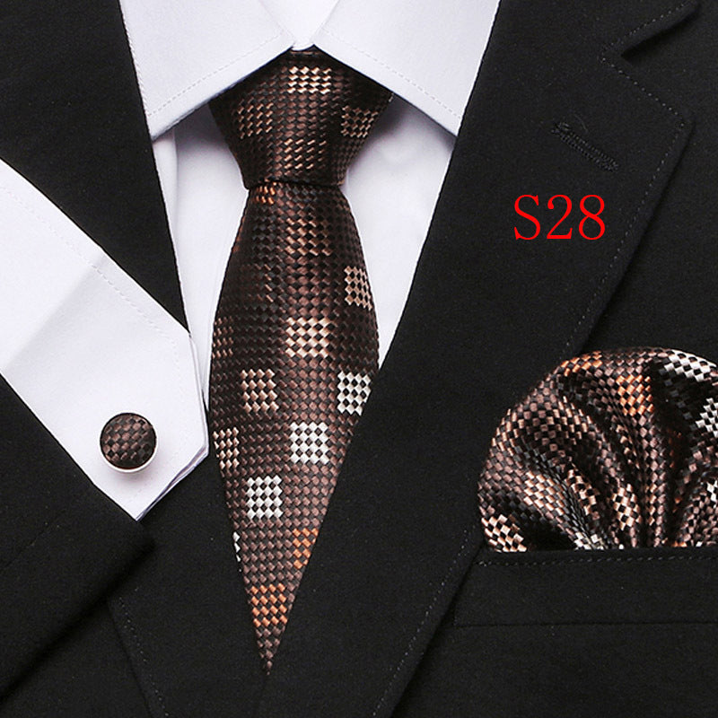 Paisley Series European And American Fashion Tie Three-piece Suit