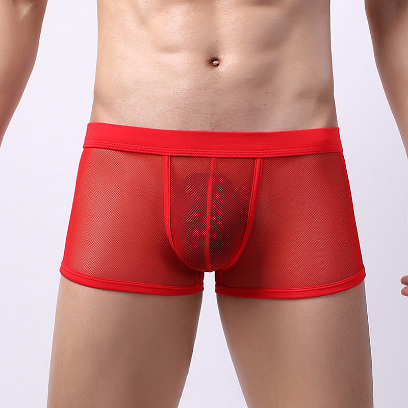 Men's Underwear Low Waist Transparent Boxers