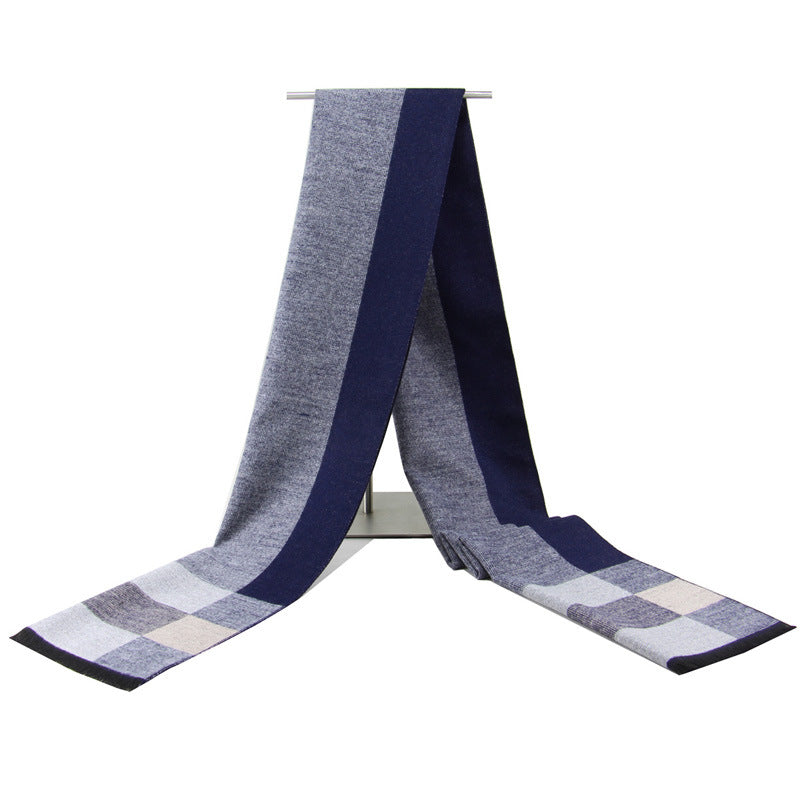 Casual Knitted Jacquard Warm Scarf