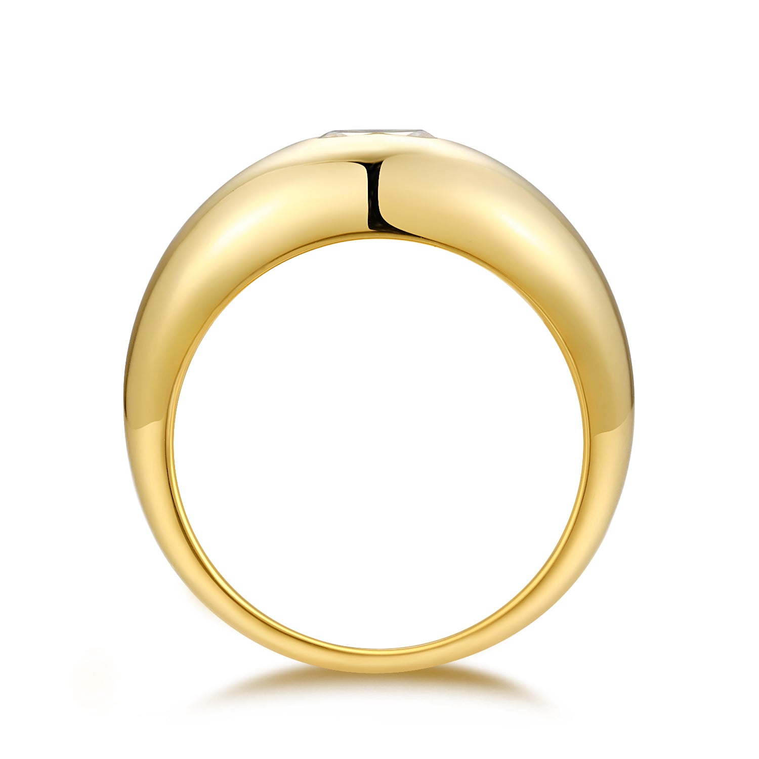 Moonfall - A Luxurious And Fashionable Light Luxury Jewelry Silver Ring Set With Top-quality Moissanite, S925 Silver Plated Platinum