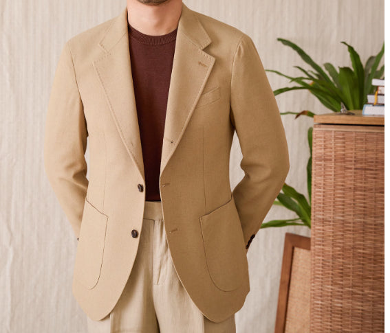 Casual Half Lining Breathable Suit Jacket Fashion