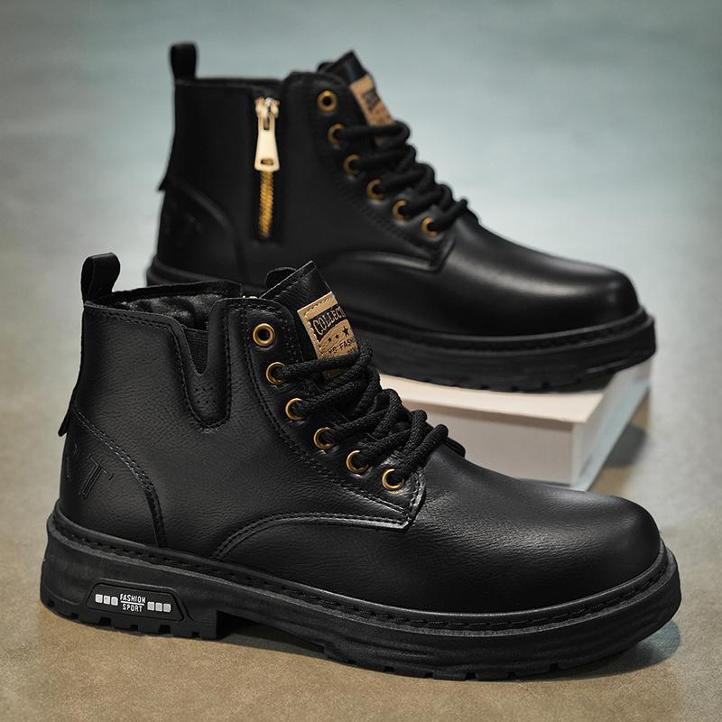 Leather Waterproof British Martin Boots
