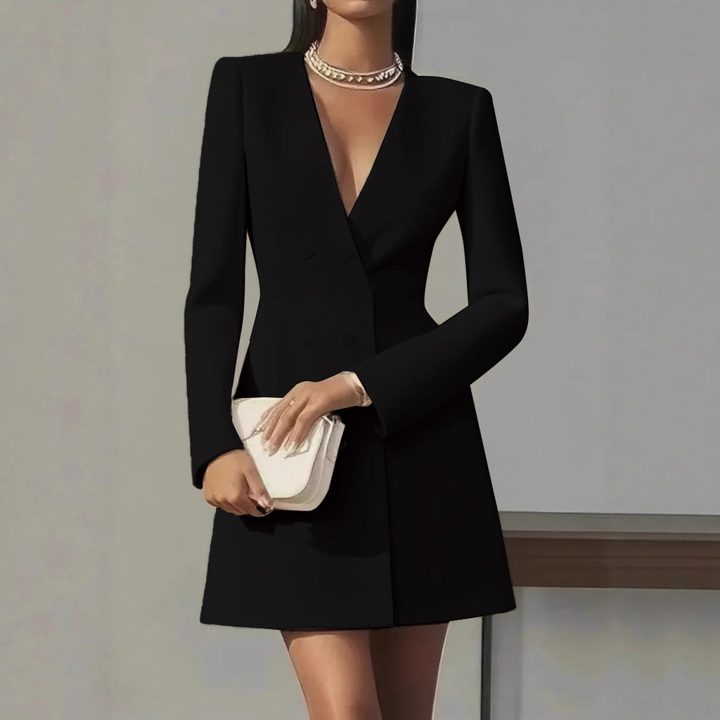 V-neck Suit-style Dress