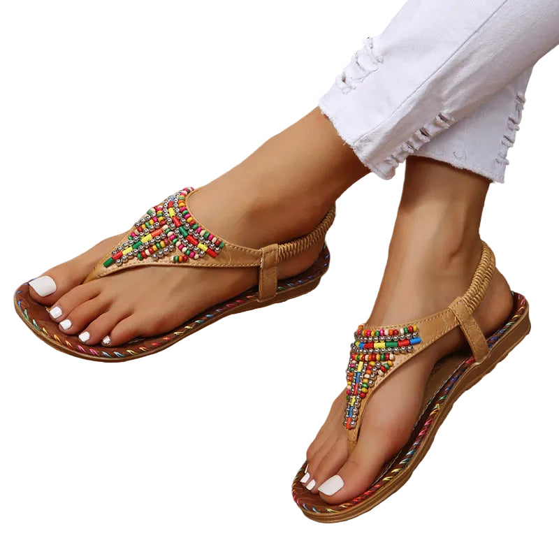 Bohemia Style Clip Toe Sandals Women Rome Beach Shoes Summer
