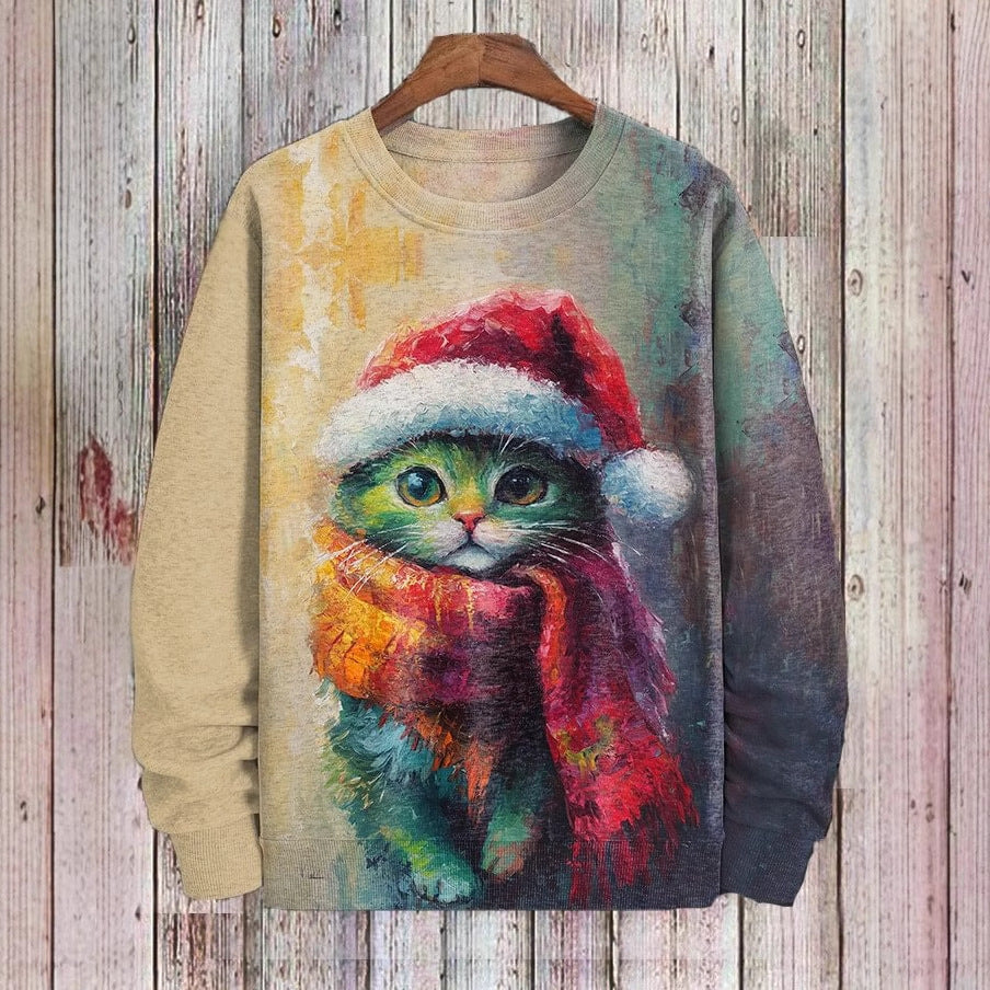 Mens Versatile Relaxed-fit Crewneck Pullover