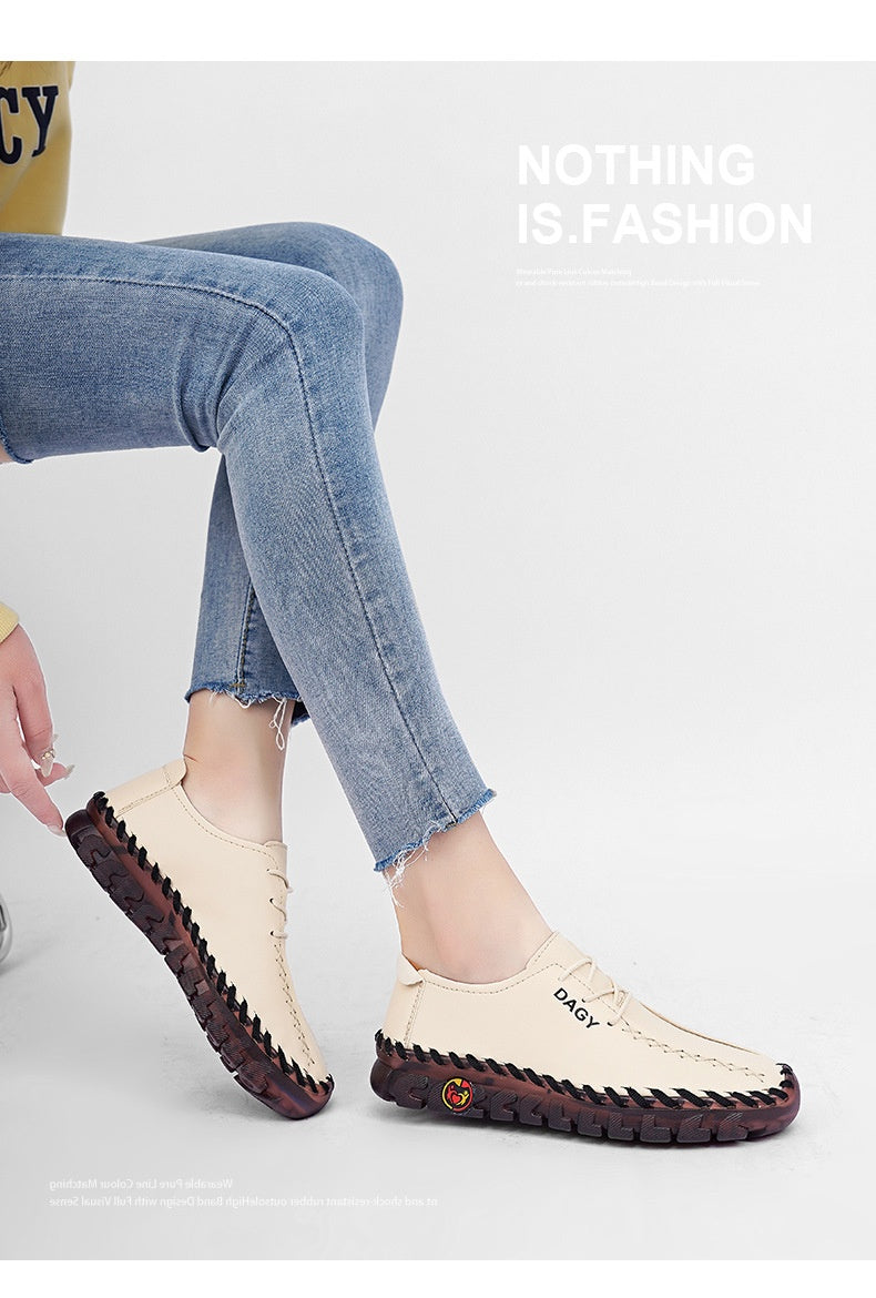 Beef Tendon Soft Bottom Not Tired Feet Flat Casual Shoes
