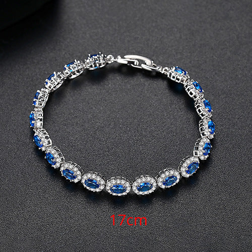 Women's Geometric Micro Inlaid Zircon Bracelet