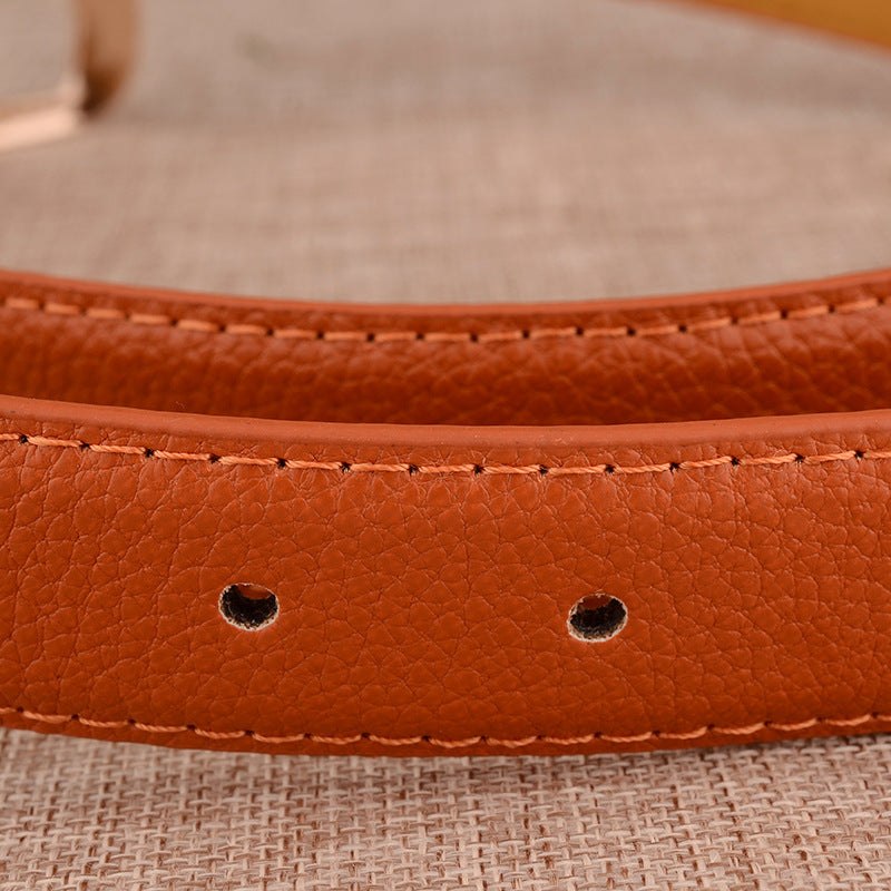 Paint Alloy Buckle Pant Belt
