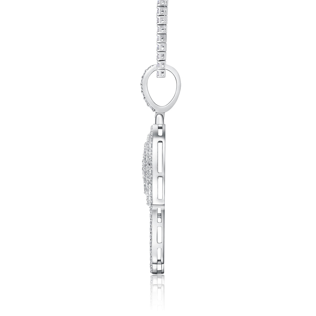 Master The Stars - A Fashionable And Trendy Necklace Pendant Set With Top-quality Moissanite S925 Silver And Platinum Plating Can Be Tested With A Diamond Pen