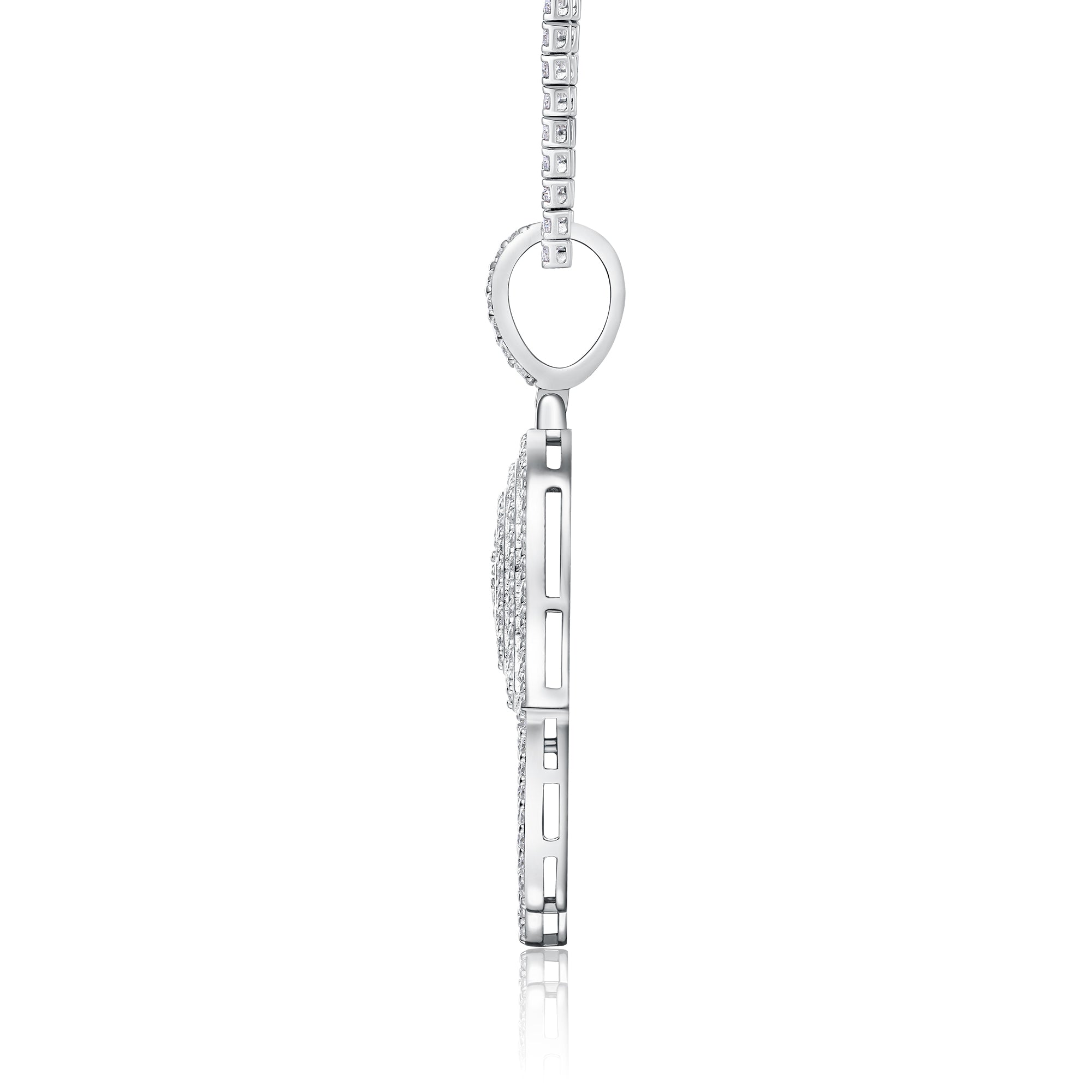 Master The Stars - A Fashionable And Trendy Necklace Pendant Set With Top-quality Moissanite S925 Silver And Platinum Plating Can Be Tested With A Diamond Pen