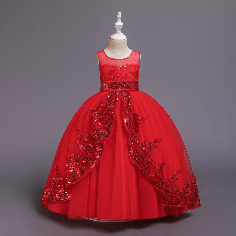 3D Lace Flower Girl  Dress