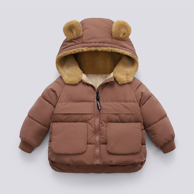 Autumn And Winter Short Thick Hooded Warm Jacket