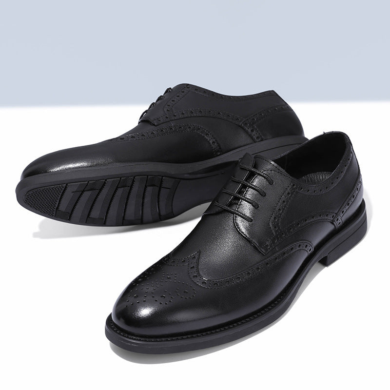 New Brogue Leather Shoes