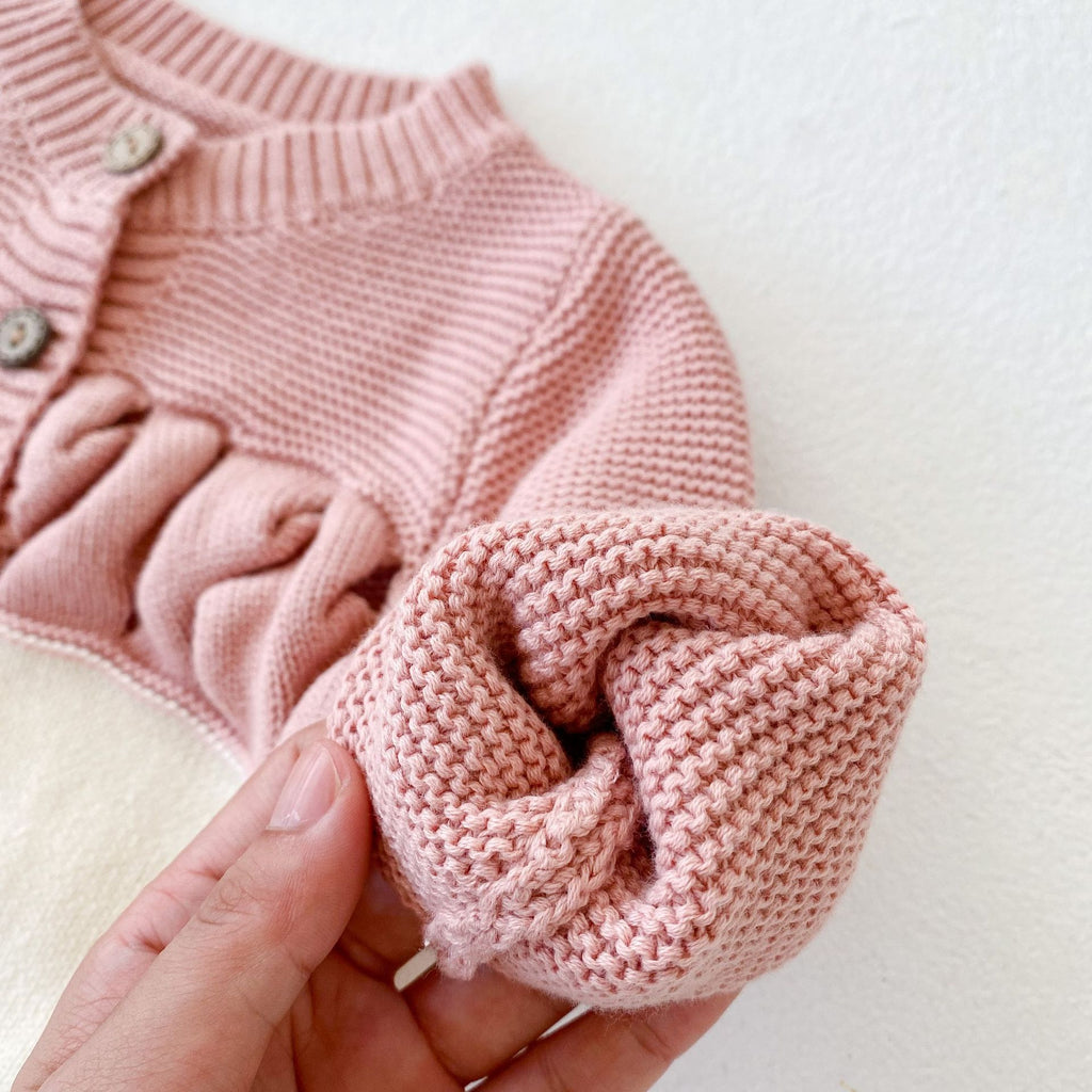 Fashion Cute Baby Wavy Stitching Romper