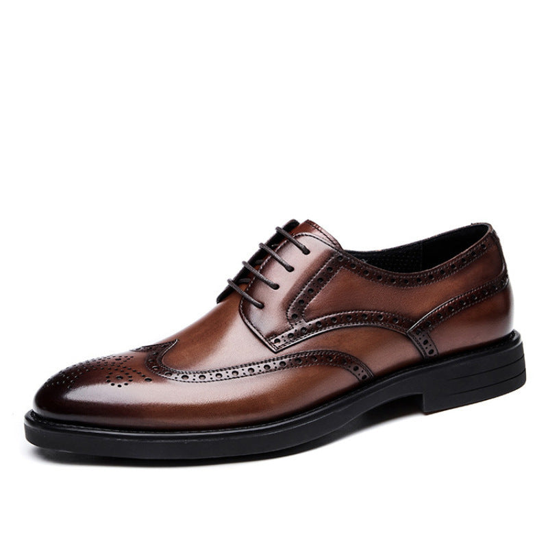 Carving Brogue Business Formal Leather Shoes