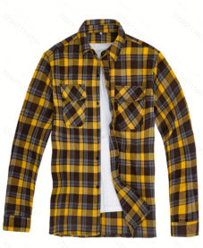 Mens Stylish Long-Sleeve Lapel Shirt