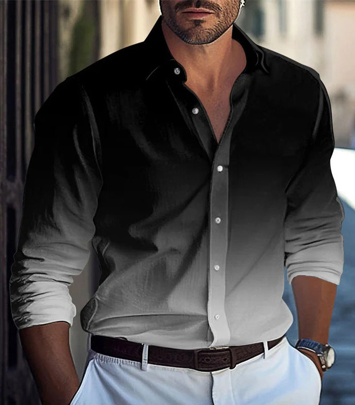 Multi-Color Gradient Pattern Printed shirt