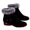 Fleece-lined Versatile Leather Boots