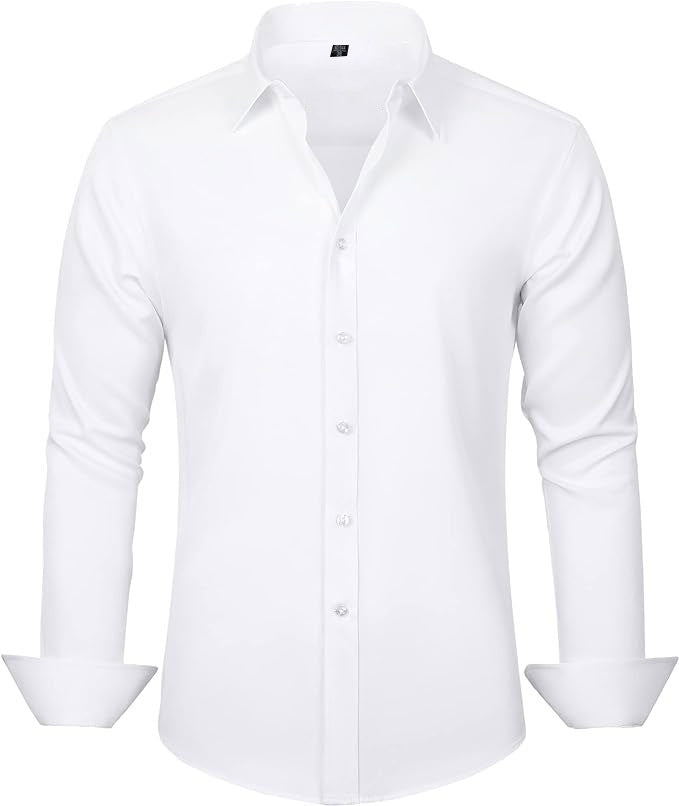 Men's Slim-fit Long-sleeve Business Casual Shirt