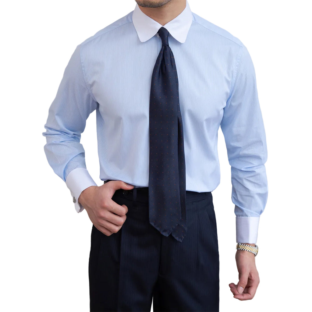 Blue long sleeve striped Shirt