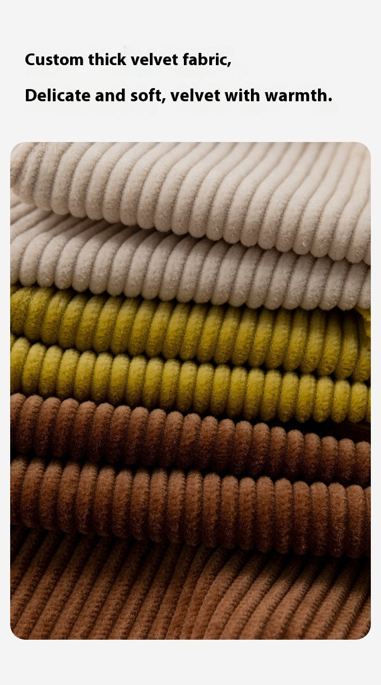 Loose Casual -style Corduroy Pants