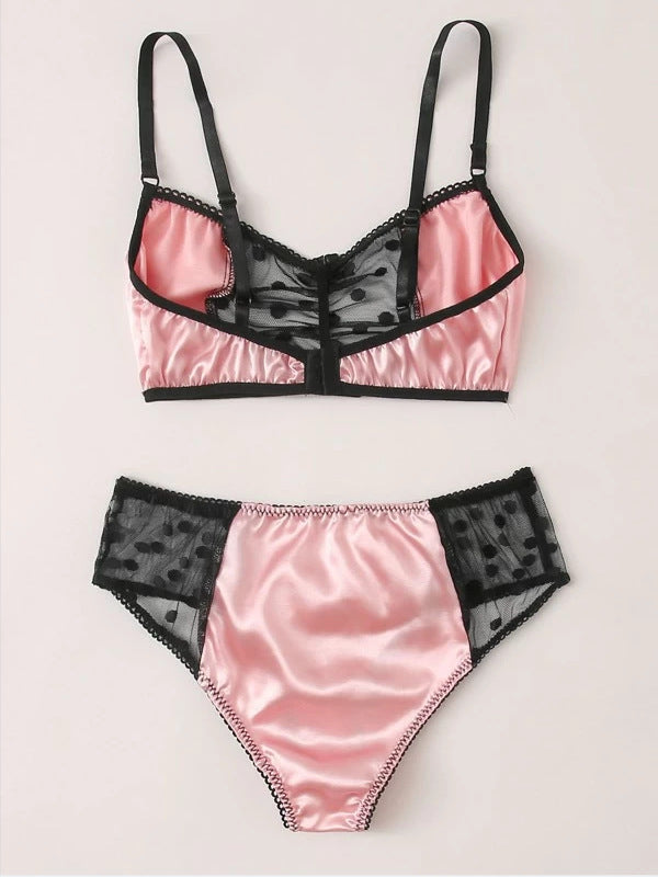 Lace Black Dot Strap  Underwear