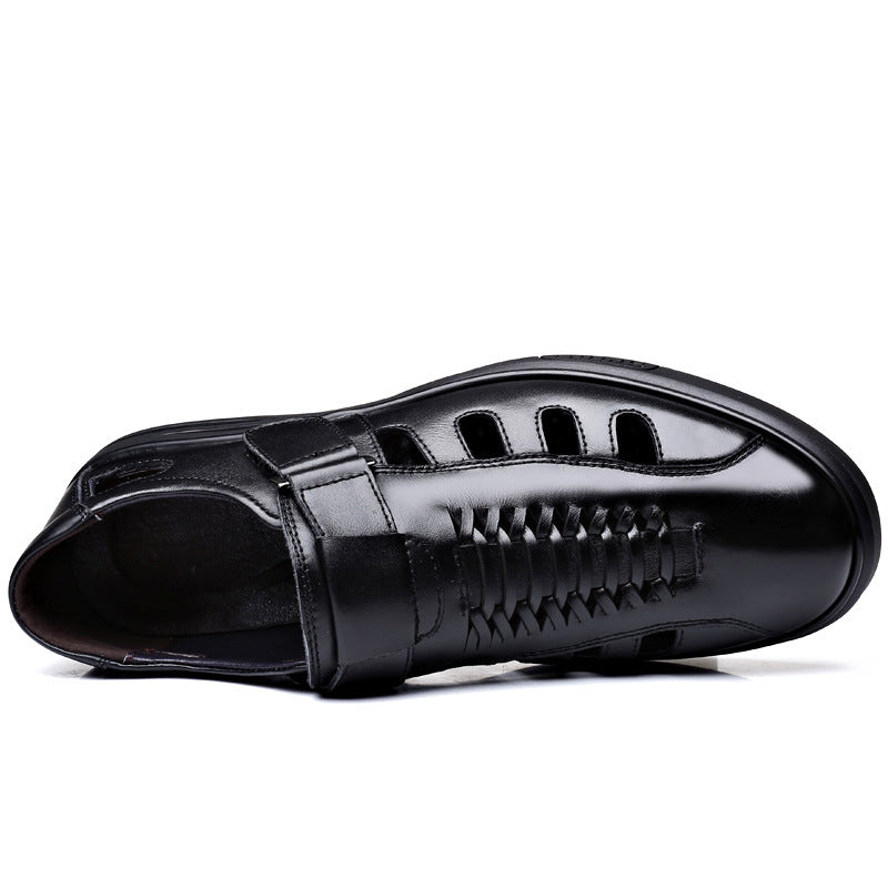 Men’s Cowhide Business Formal Leather Sandals