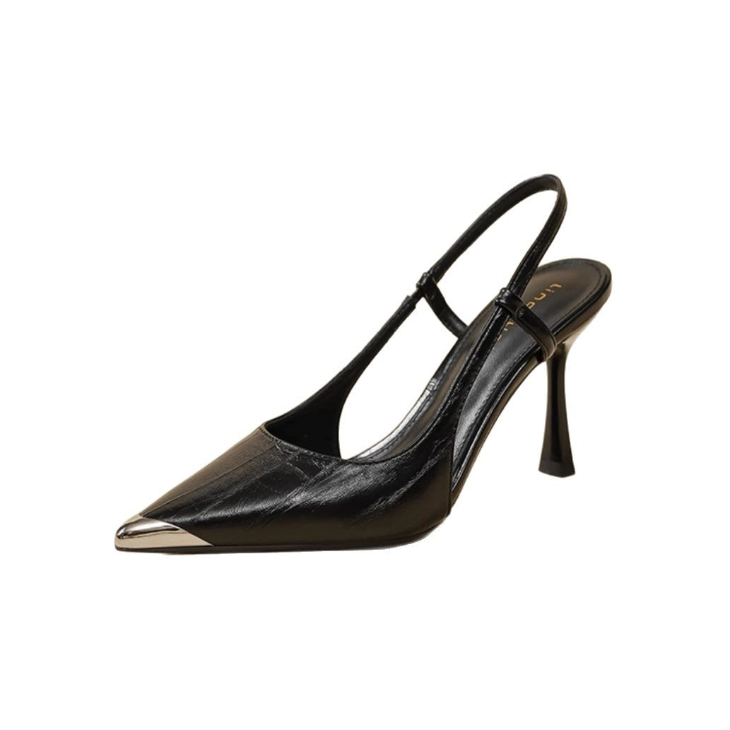 Pointed-toe Color-block Stiletto Heels For Women