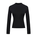Top Long Sleeve Round Neck Raglan Sleeves T-shirt