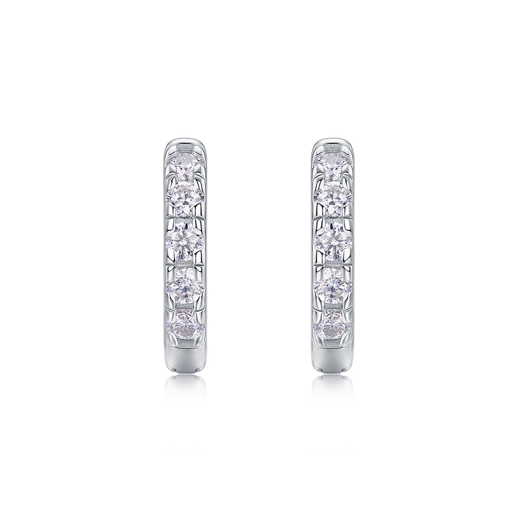 Summer Iced Tea - Earrings Set With Top-quality Moissanite S925 Silver And Platinum-plated Stud Earrings, A Fashionable And Trendy Accessory, Can Be Tested With A Diamond Pen