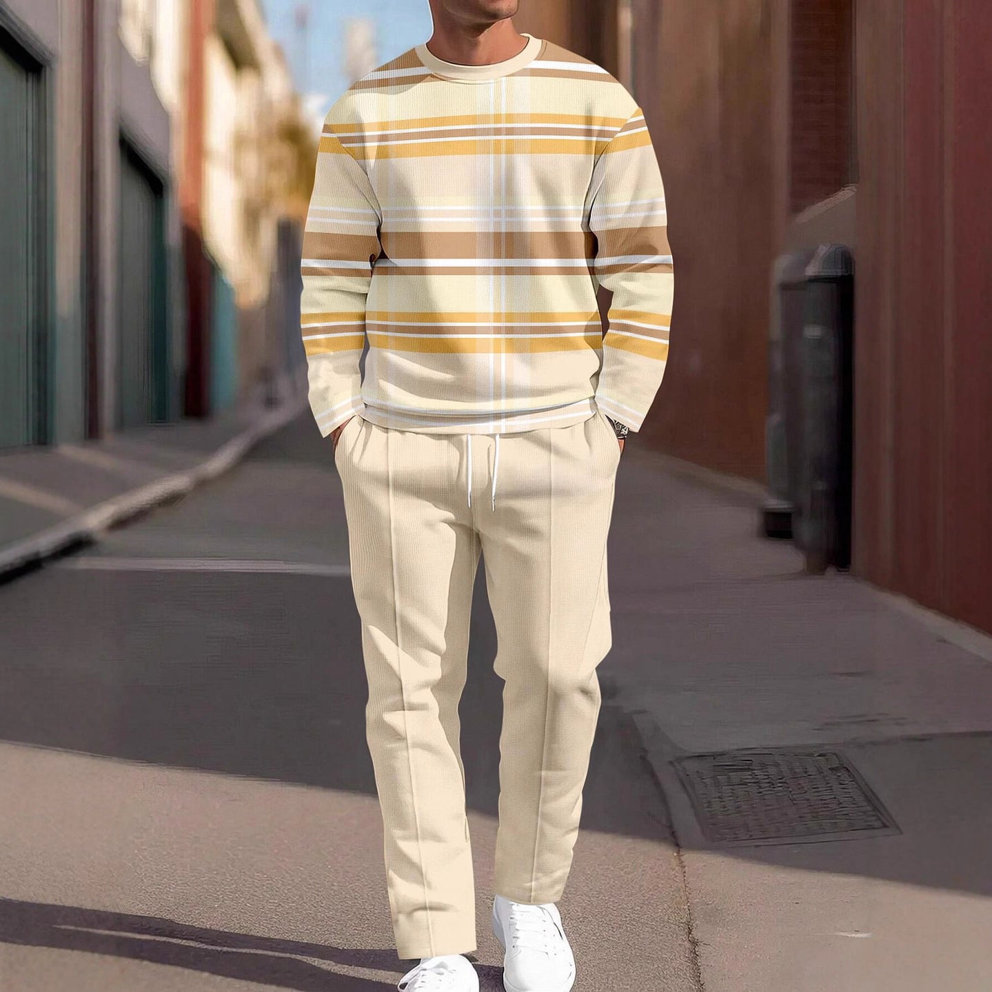 Printing Round Neck Suit