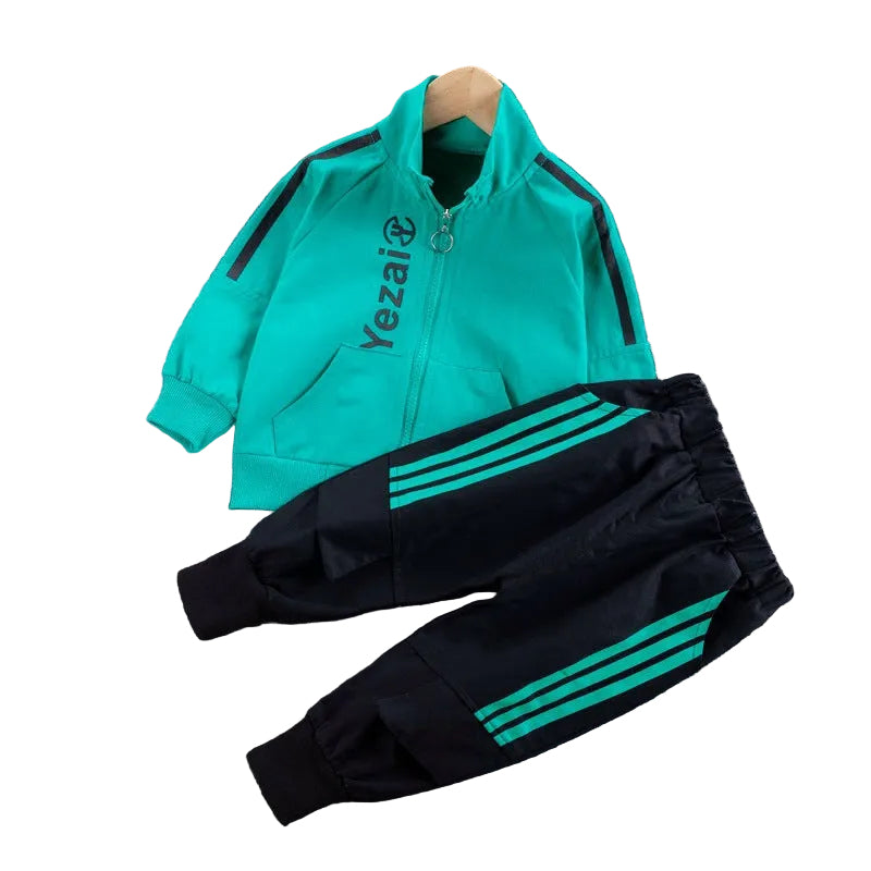 Sports Style Striped Two-piece