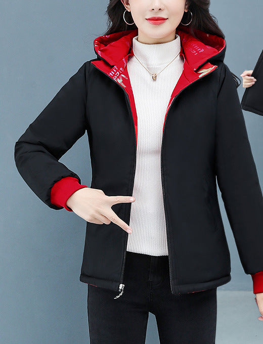 Women's Double-sided Down Cotton-padded Jacket Winter