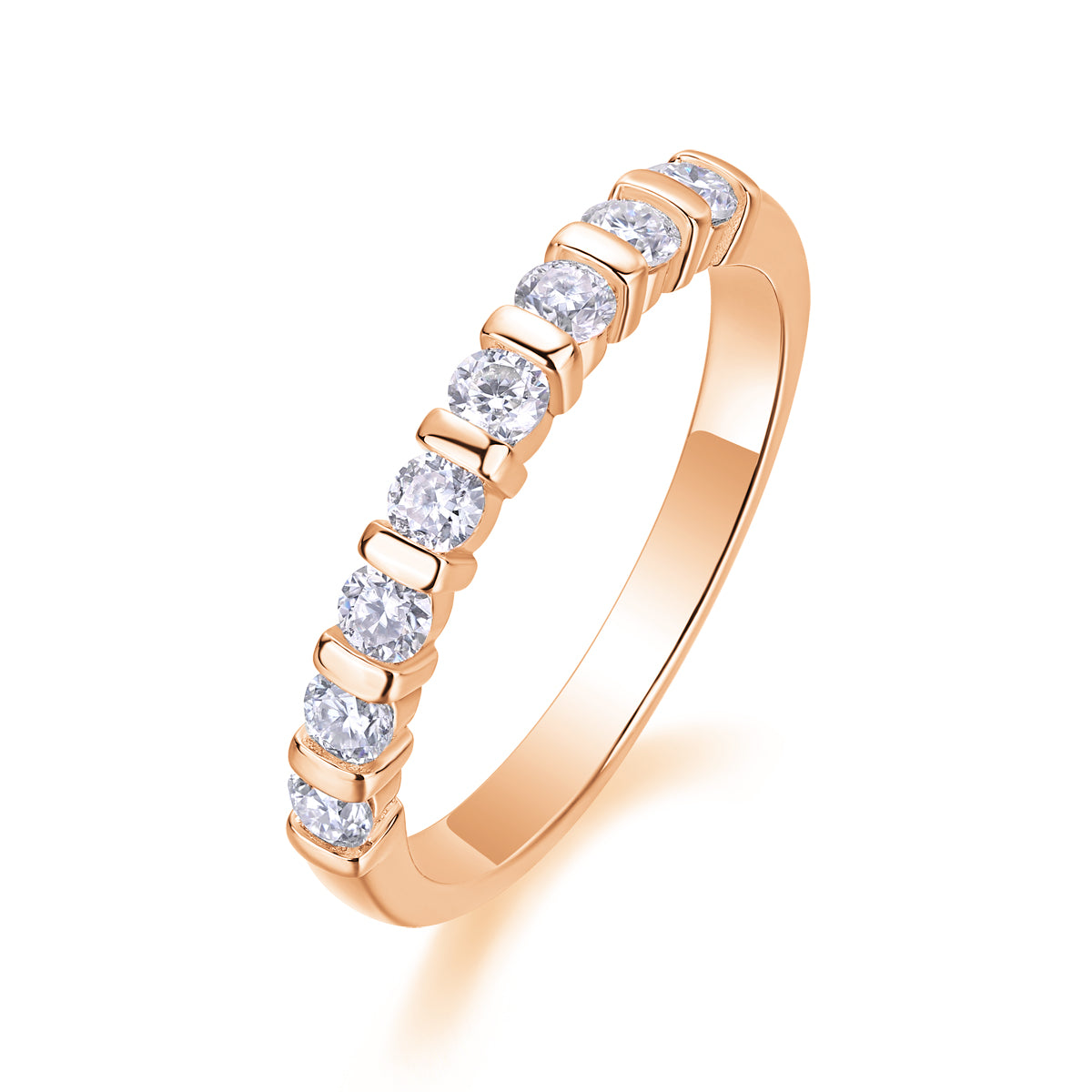 Yearning Resonance - A Wedding Ring Set With Top-quality Moissanite S925 Silver And Platinum-plated Diamond. The Ring Can Be Tested With A Diamond Pen In Gold And Rose Gold
